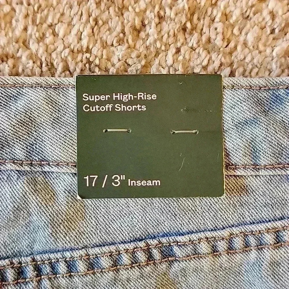 Denim High Rise Wild Fable Shorts Size 17 - Picture 5 of 6